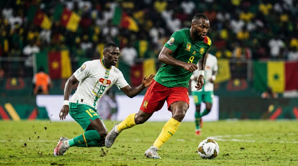 coupe d'afrique. cameroun senegal